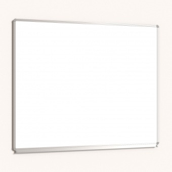 Whiteboard, 120x100 cm, mit durchgehender Ablage, Stahlemaille weiß, 